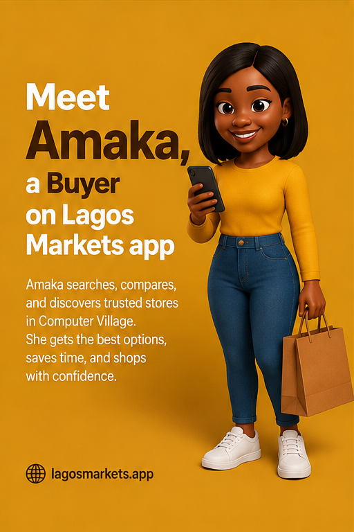 Amaka, the buyer on Lagos Markets app